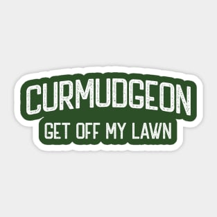 Curmudgeon Get Off My Lawn Sticker